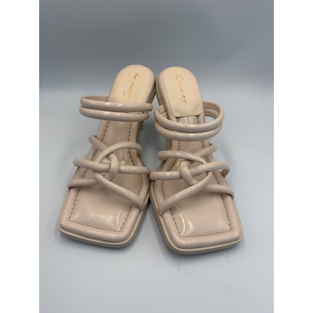 Circus by Sam Edelman Tan Padded Square Toe Heels 8 - Picture 2 of 6